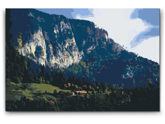 Paint by number - Farverigt landskab – Slovenien