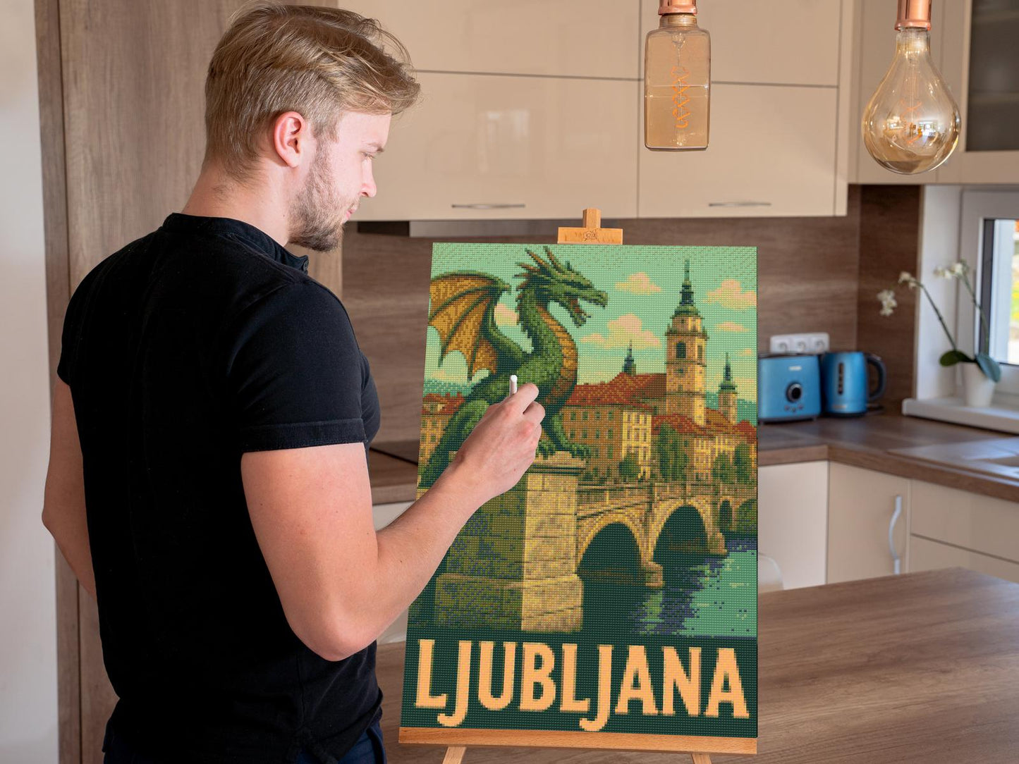 Diamond Paint - Ljubljana-plakat