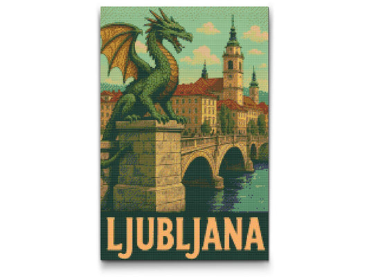Diamond Paint - Ljubljana-plakat