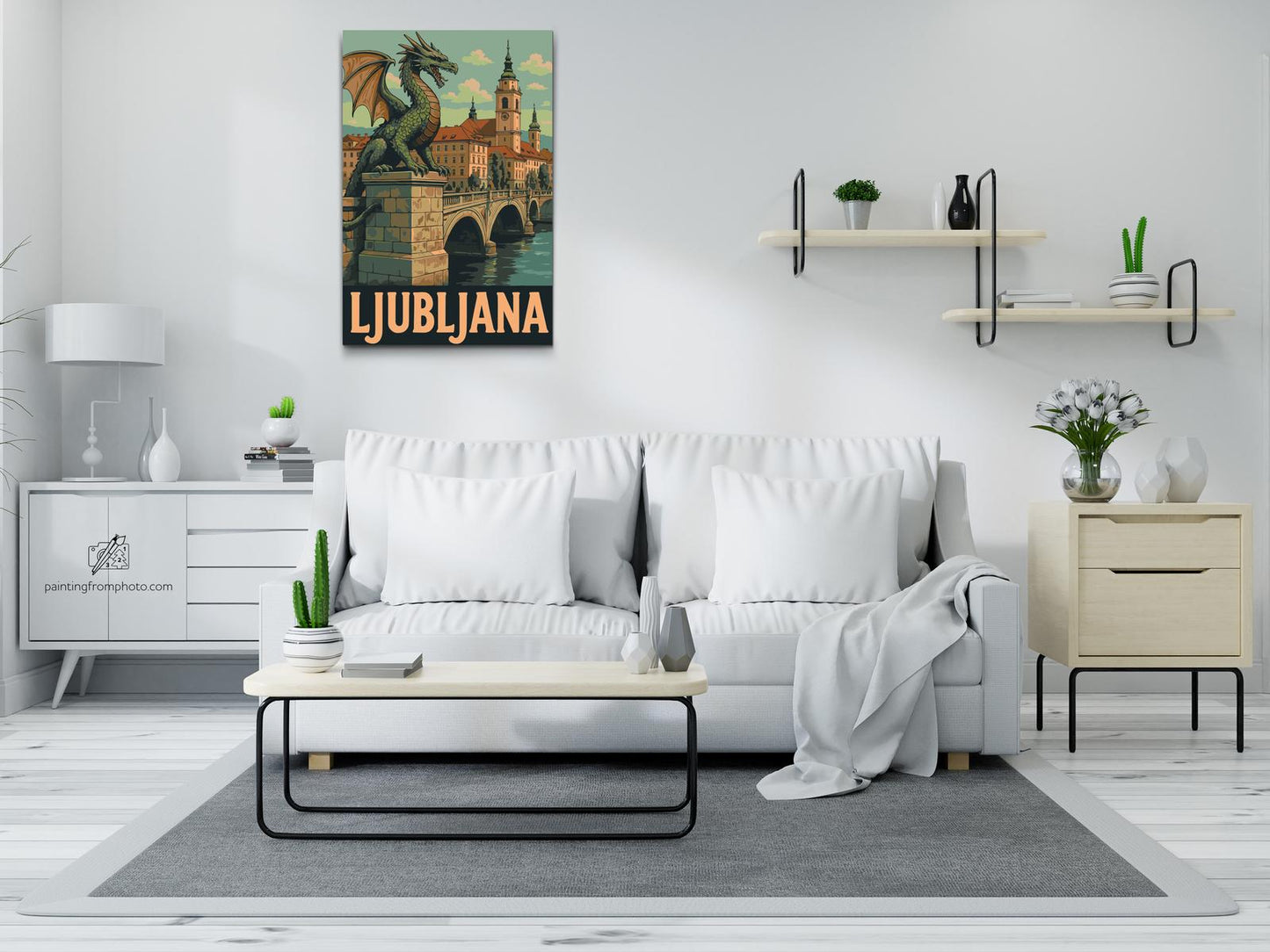 Paint by number - Ljubljana-plakat