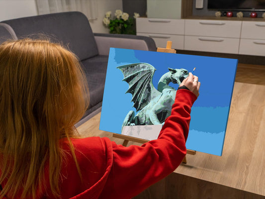 Paint by number - Dragebroen, Ljubljana – Slovenien