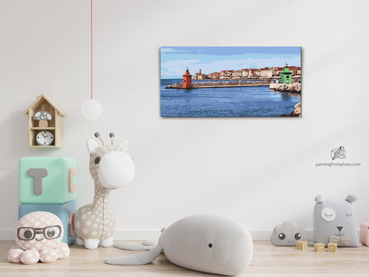 Paint by number - Piran Havn - Slovenien