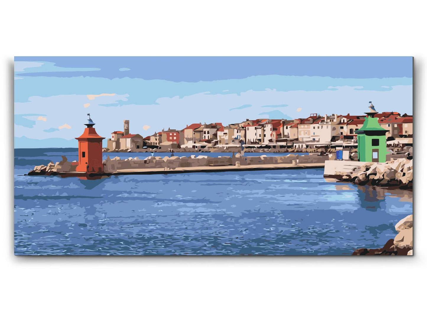 Paint by number - Piran Havn - Slovenien