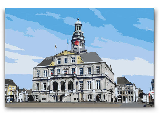 Paint by number - Rådhuset Maastricht - Holland
