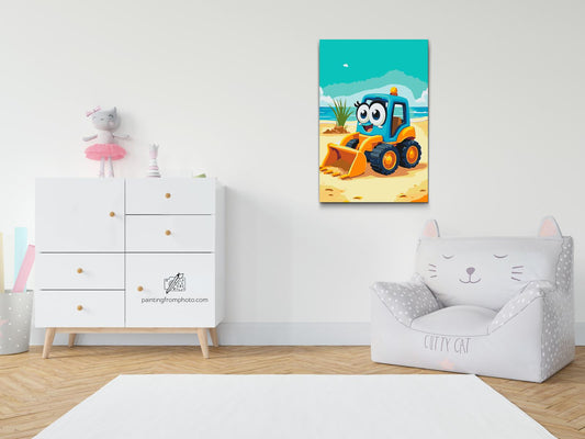Paint by number - Mini-gravmaskine til børn