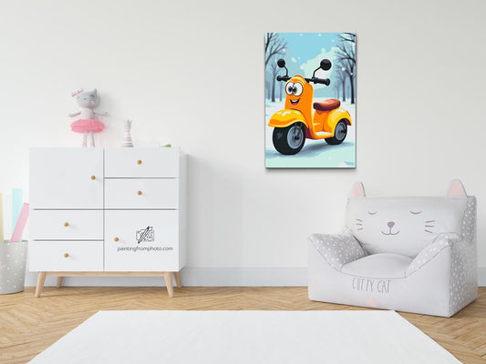 Paint by number - Motorcykel til børn