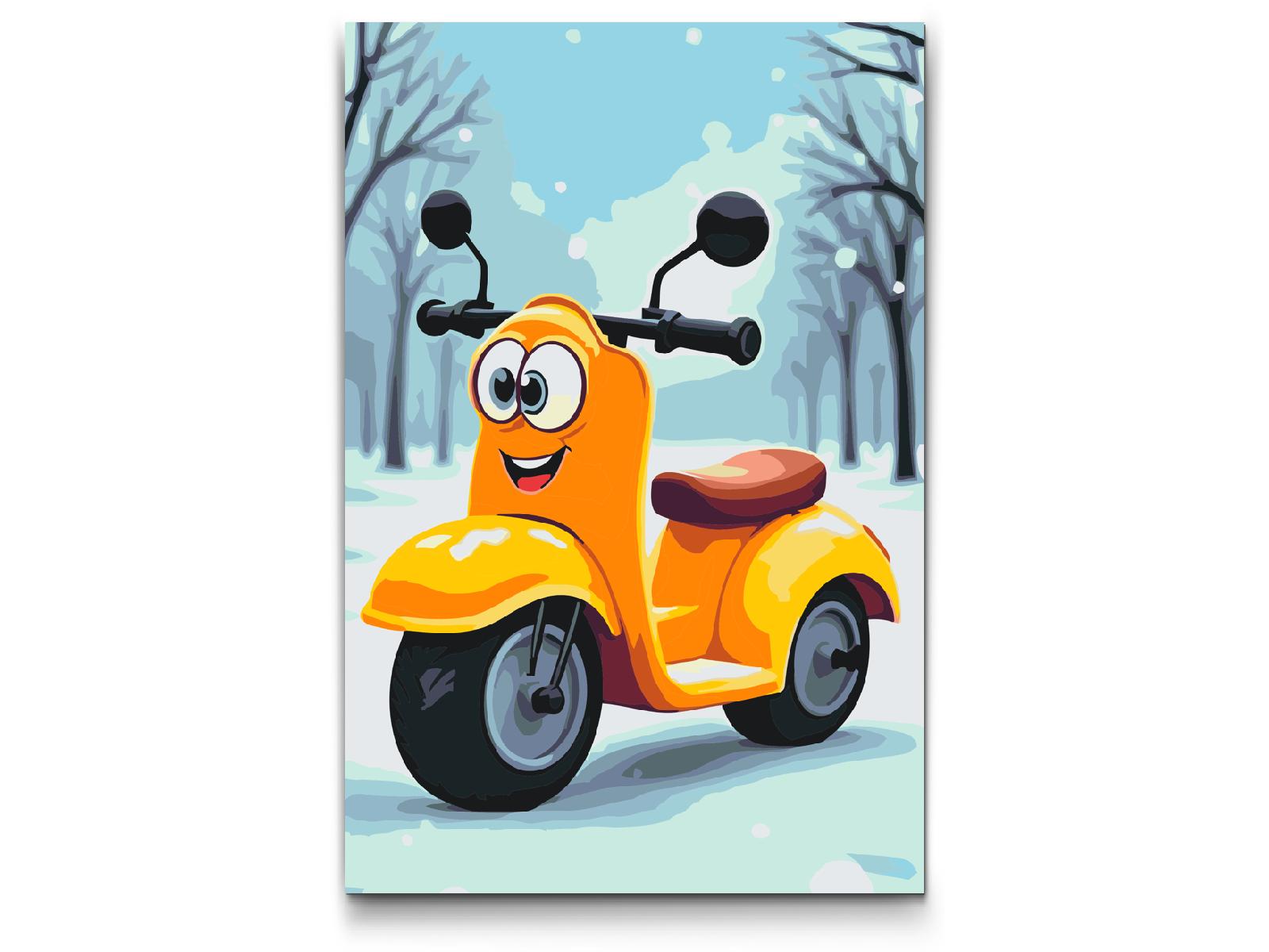 Paint by number - Motorcykel til børn