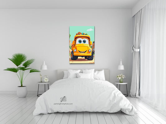 Paint by number - Skraldebil til børn