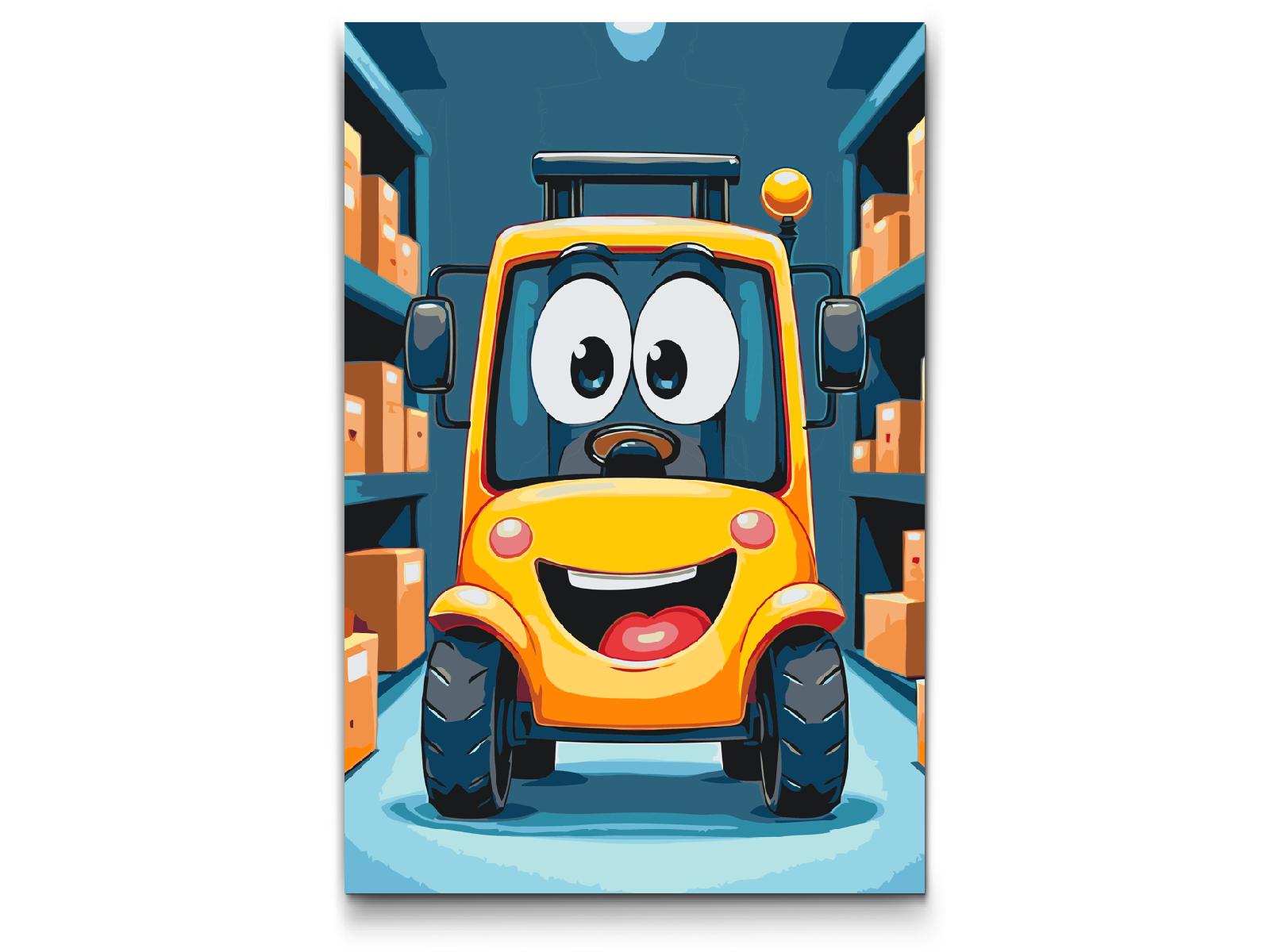 Paint by number - Vogn til børn