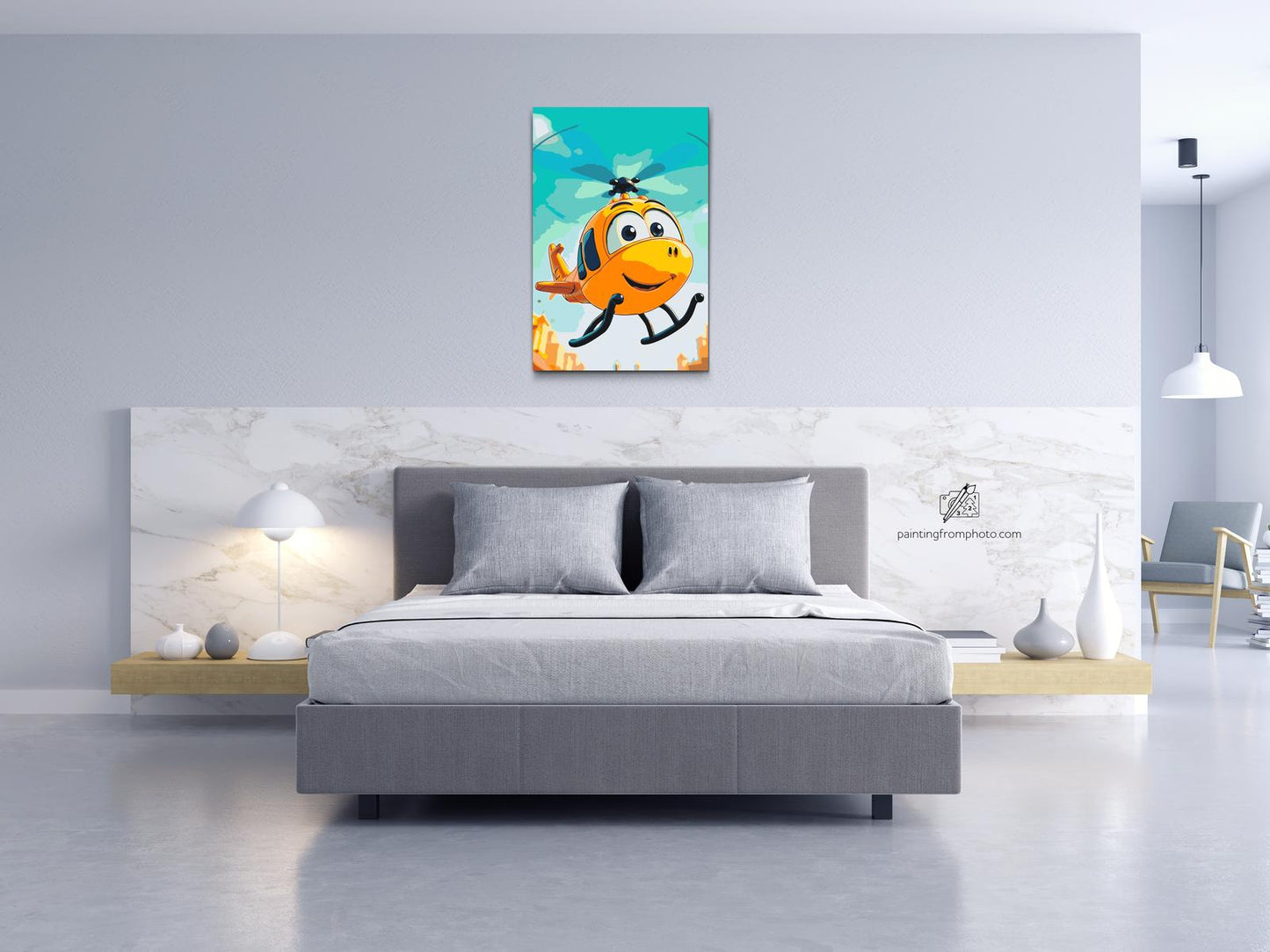Paint by number - Helikopter til børn