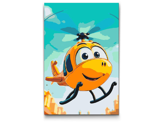 Paint by number - Helikopter til børn