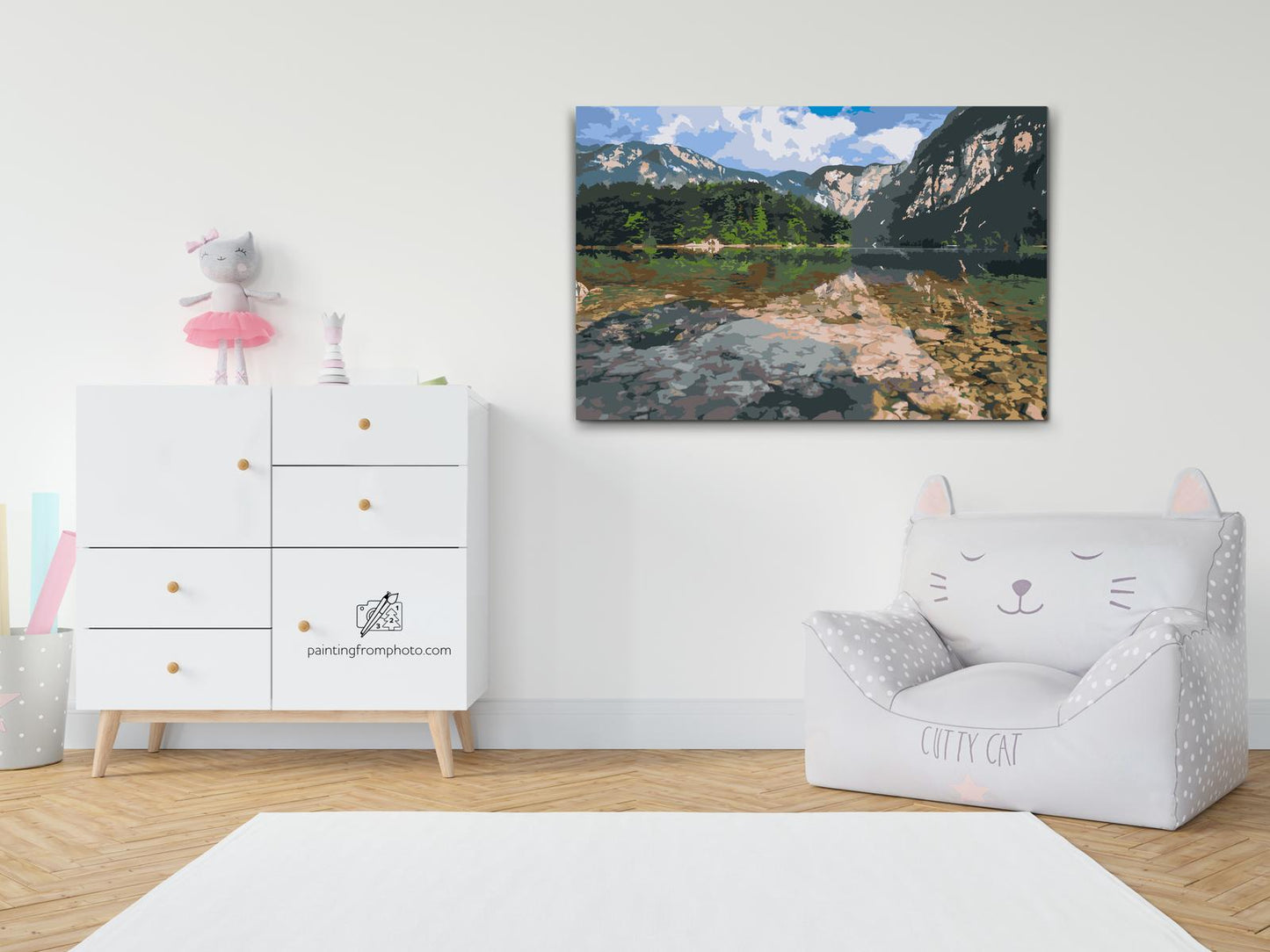 Paint by number - Bohinjsøen - Slovenien