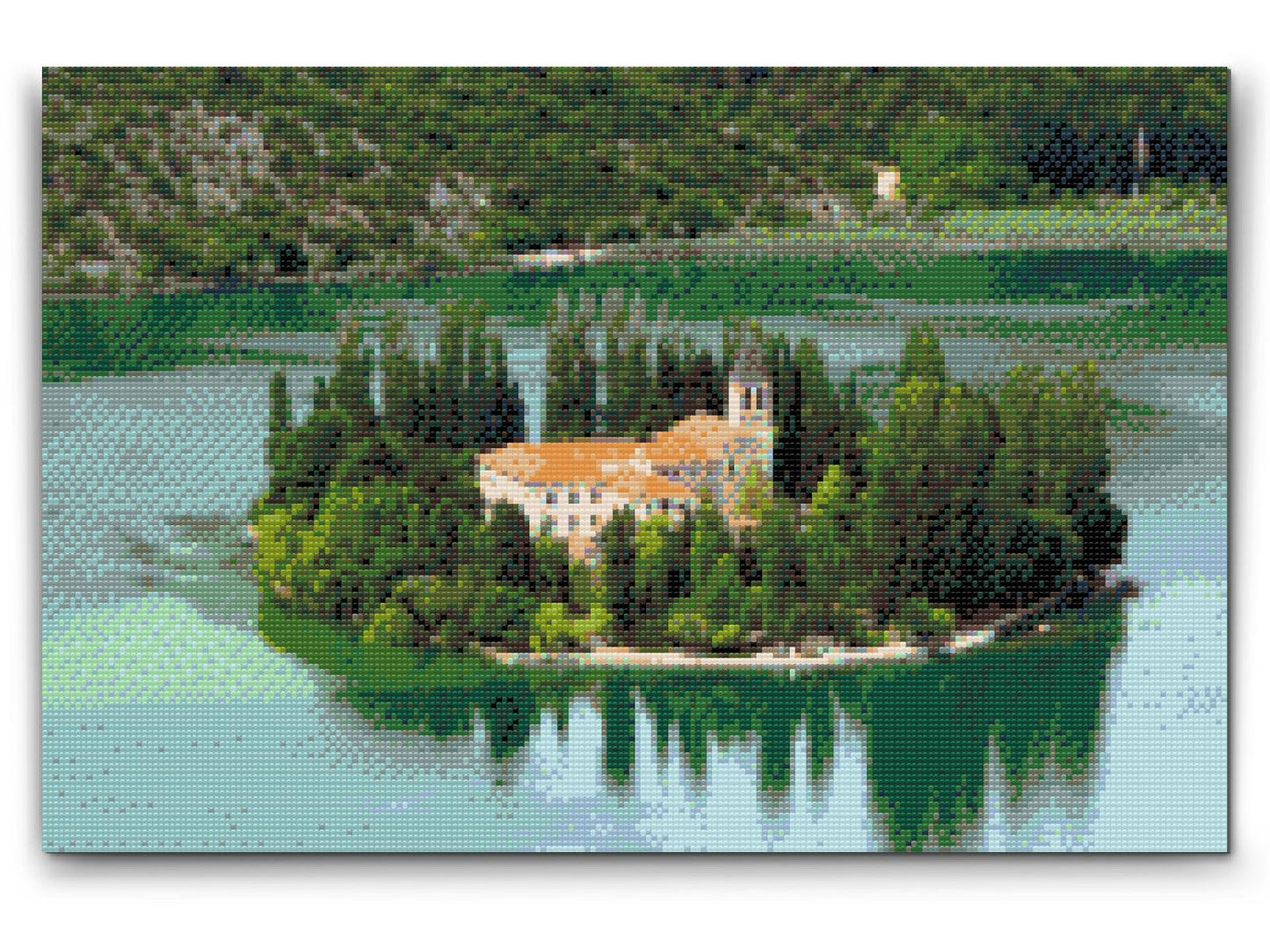 Diamond Paint - Visovac-øen - Kroatien