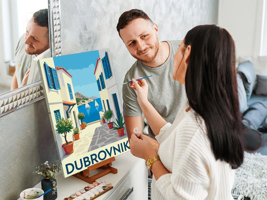 Paint by number - Dubrovnik-plakat
