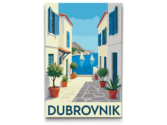Paint by number - Dubrovnik-plakat