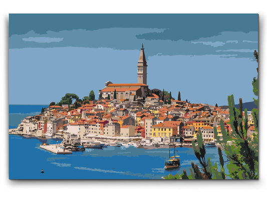 Paint by number - Byen Rovinj - Kroatien