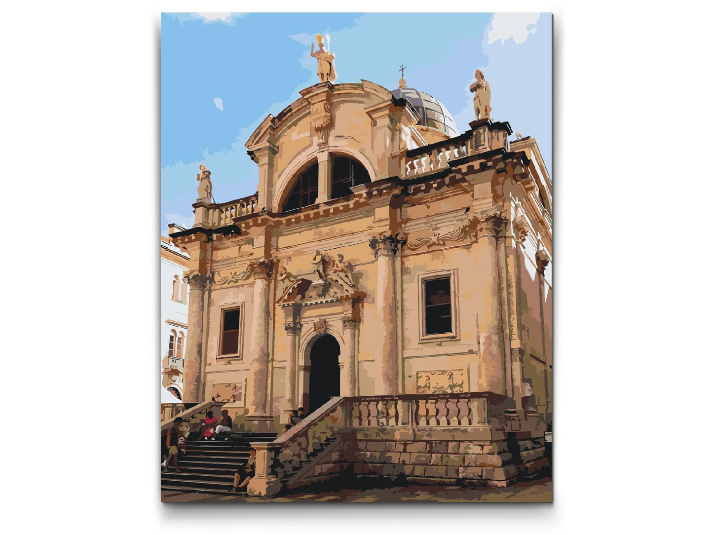 Paint by number - Velika Gospa Katedral, Dubrovnik - Kroatien