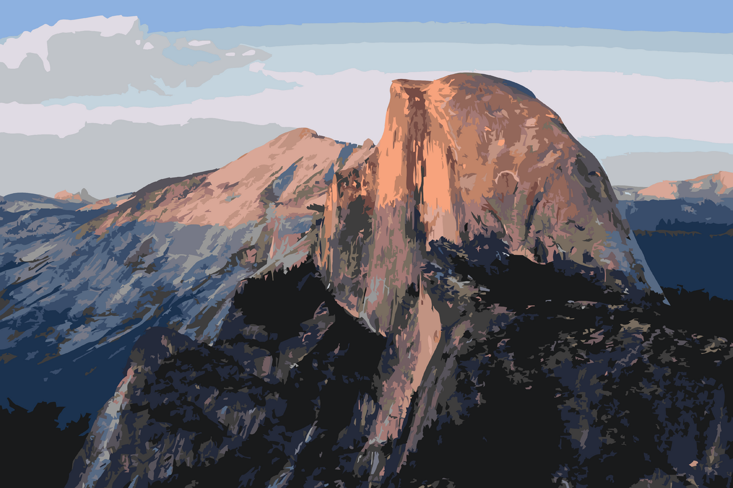 Paint by number - Yosemite