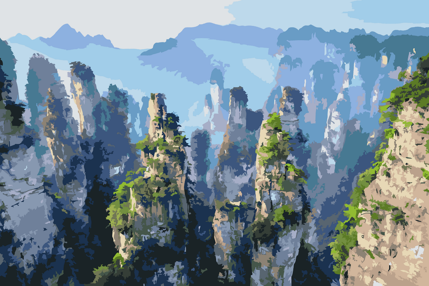 Paint by number - Wulingyuan