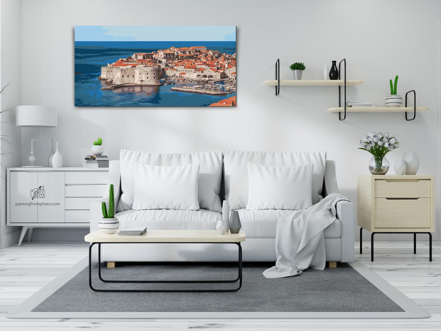 Paint by number - Udsigt over Dubrovnik - Kroatien