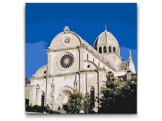Paint by number - Sankt Jakobs Katedral, Šibenik - Kroatien