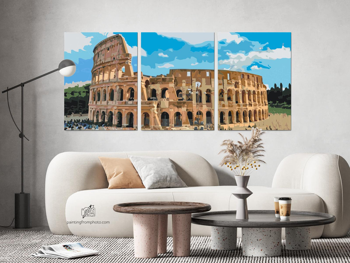 Paint by number - Colosseum 2 (sæt af 3 lærreder)