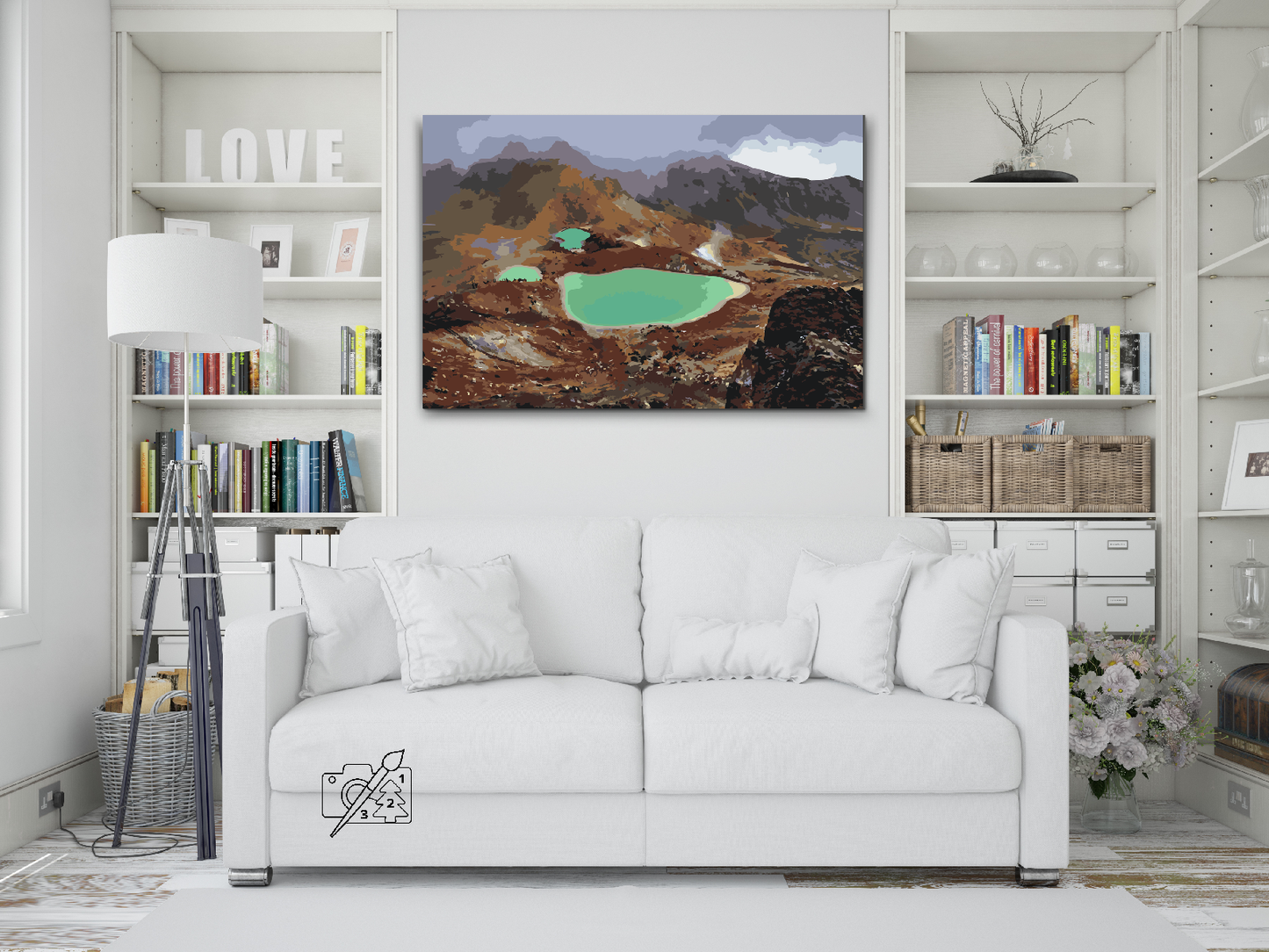 Paint by number - Tongariro Nationalpark