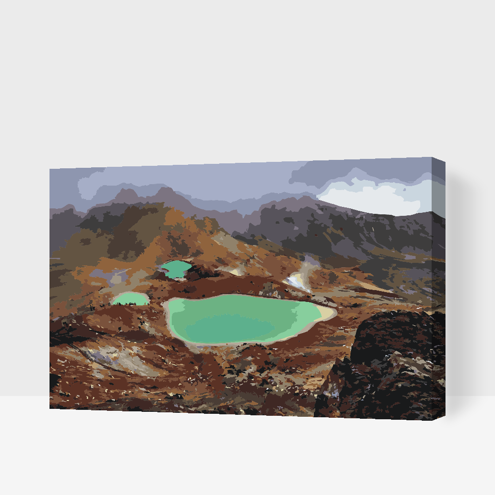 Paint by number - Tongariro Nationalpark
