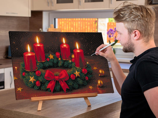 Diamond Paint - Adventskrans til bordet