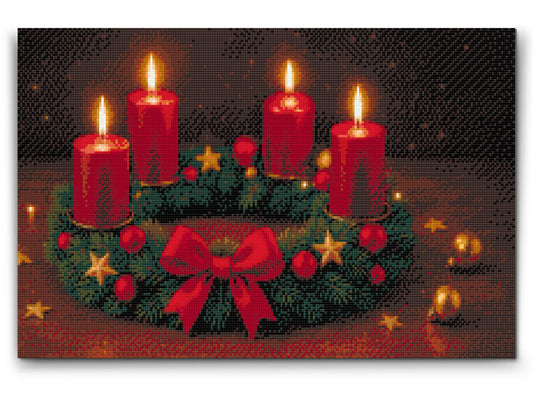 Diamond Paint - Adventskrans til bordet
