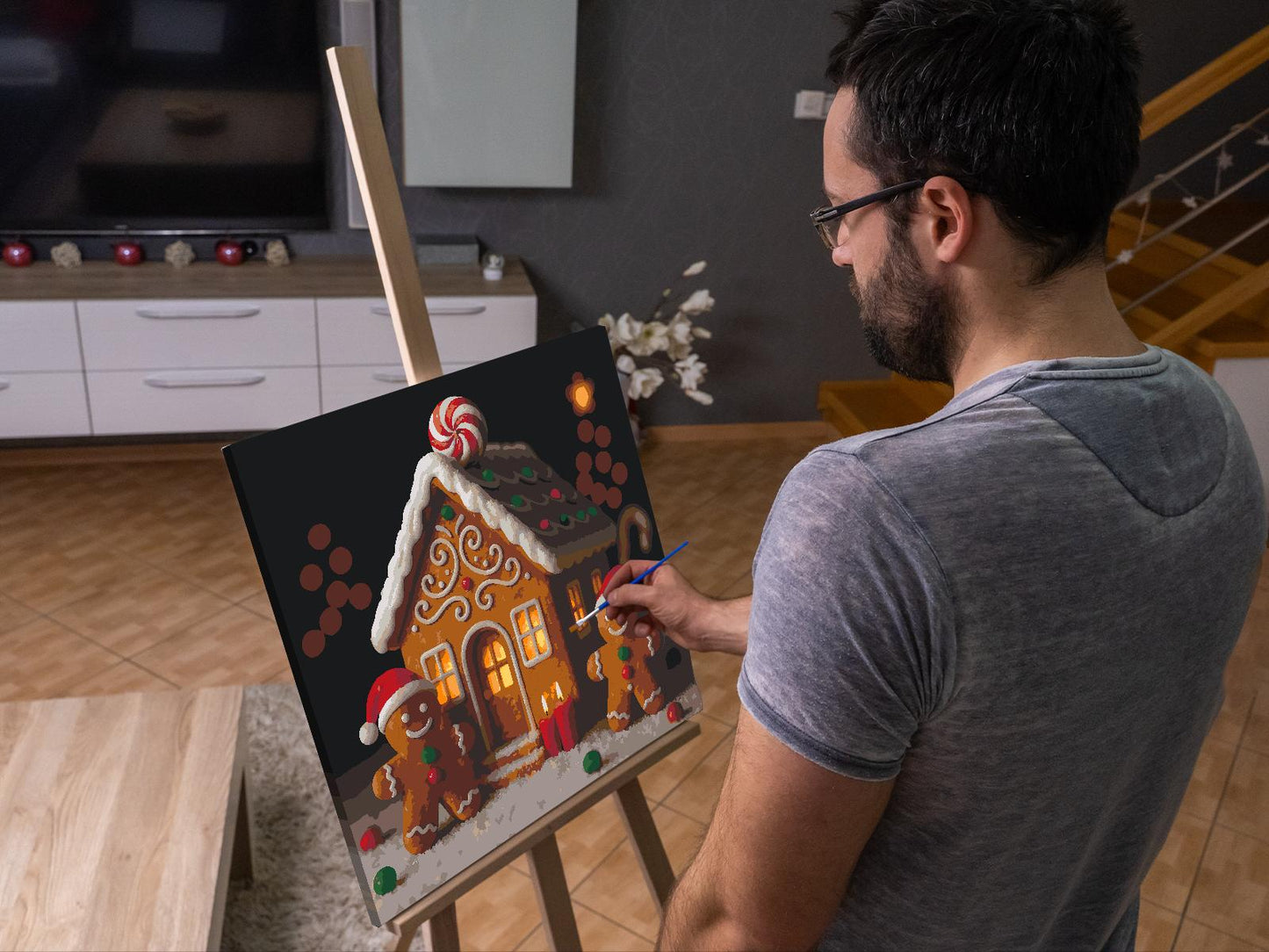 Paint by number - Peberkagehus
