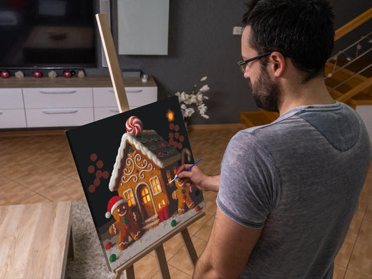 Paint by number - Peberkagehus