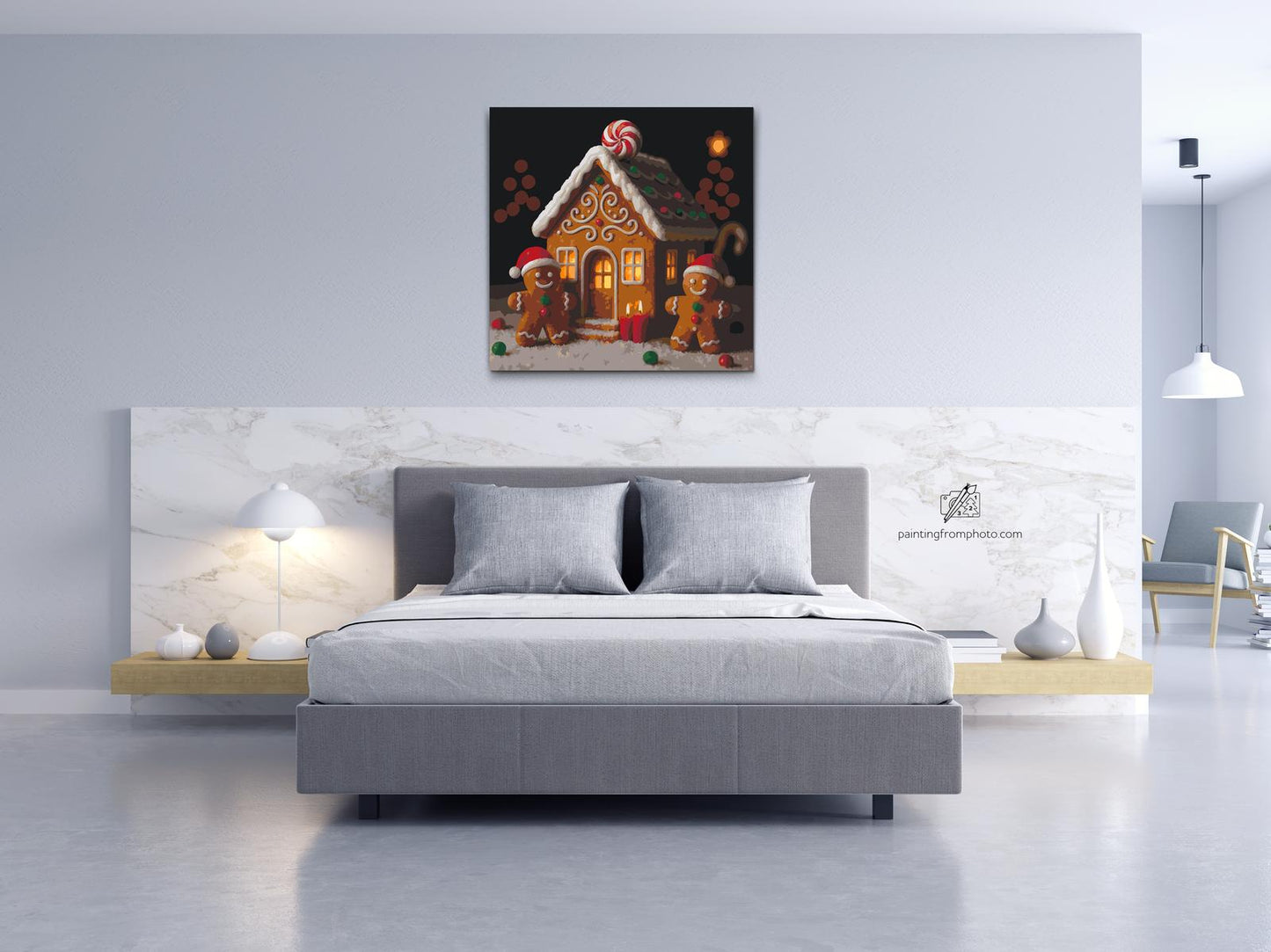 Paint by number - Peberkagehus