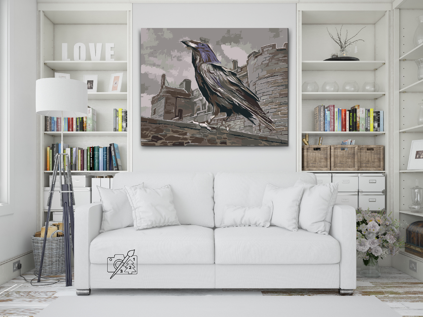 Paint by number - Kong Raven