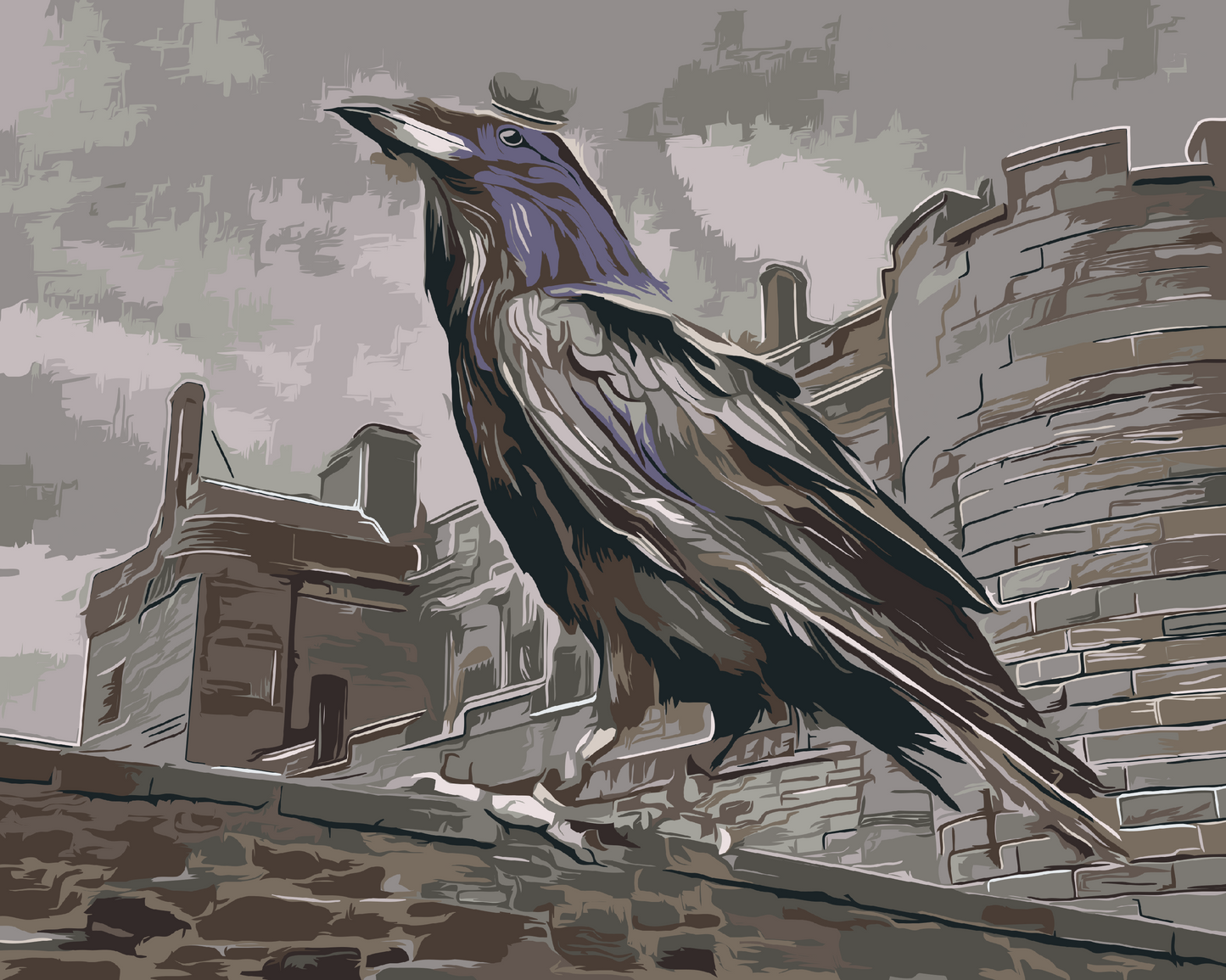 Paint by number - Kong Raven