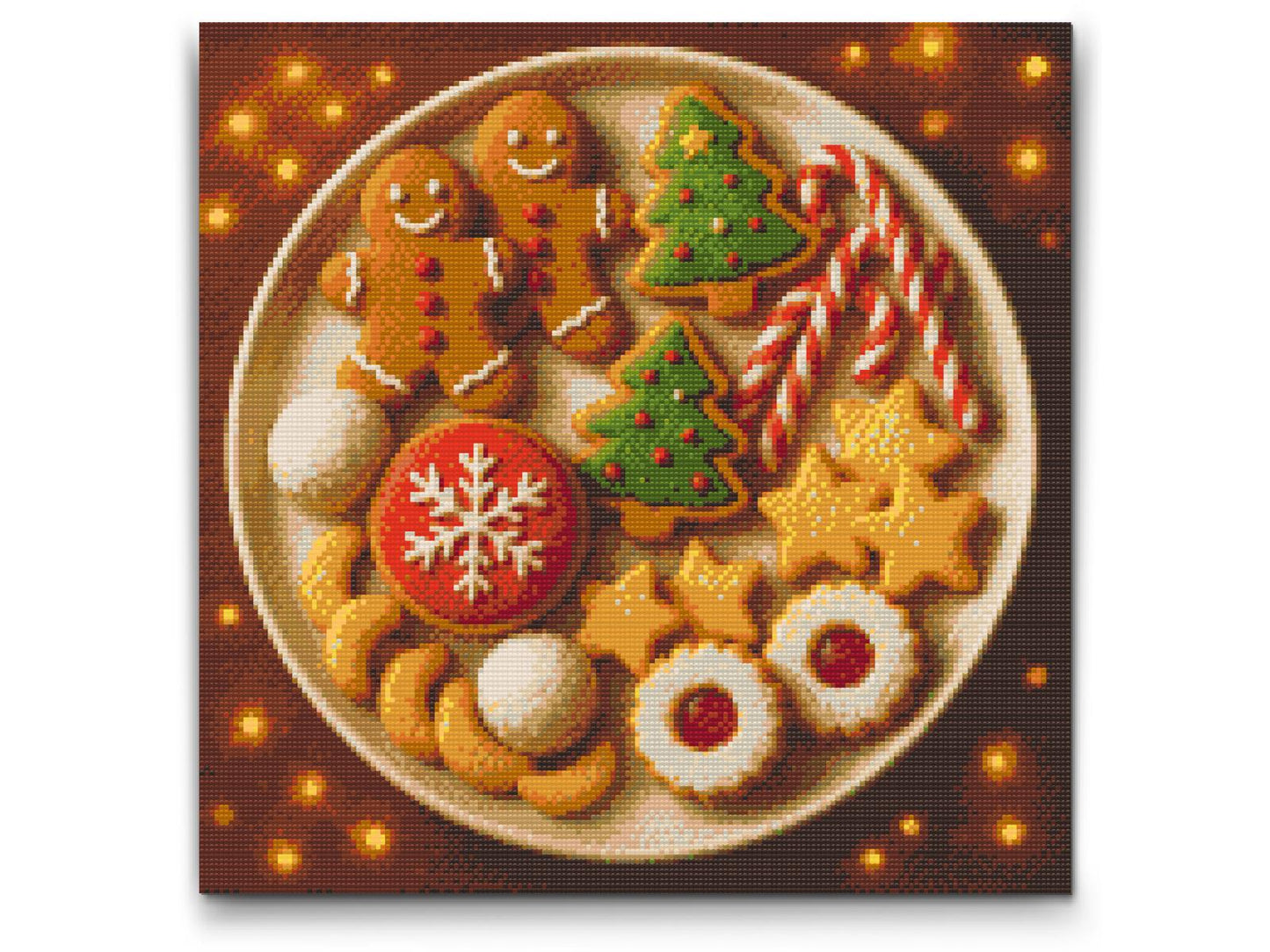 Diamond Paint - En tallerken fuld af småkager