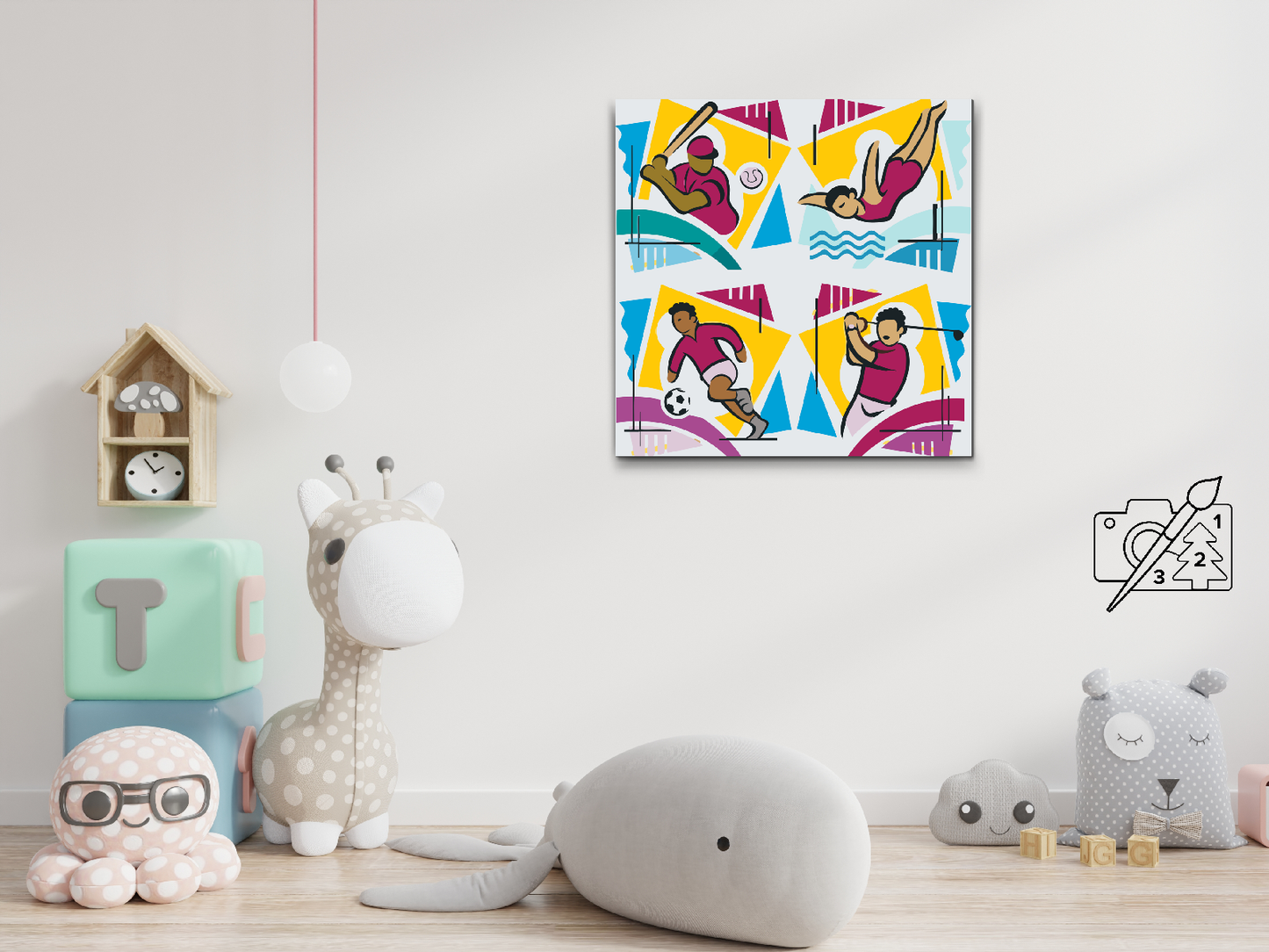 Paint by number - Mix af Sportsgrene 1