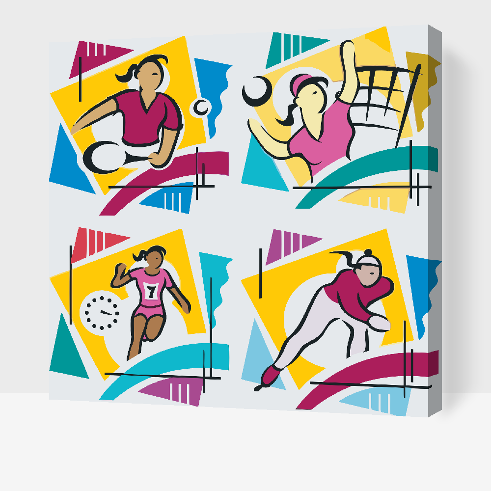 Paint by number - Mix af Sports 2