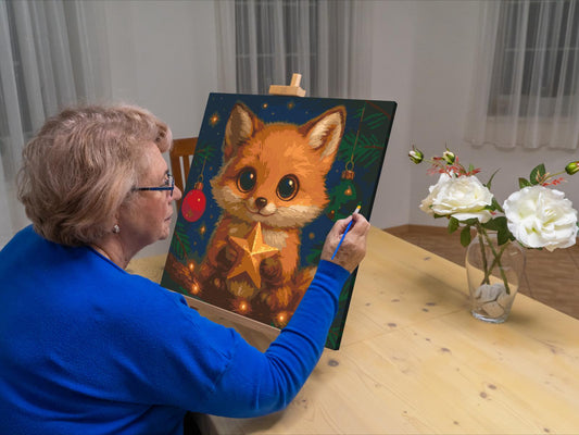 Paint by number - Christmas Fox