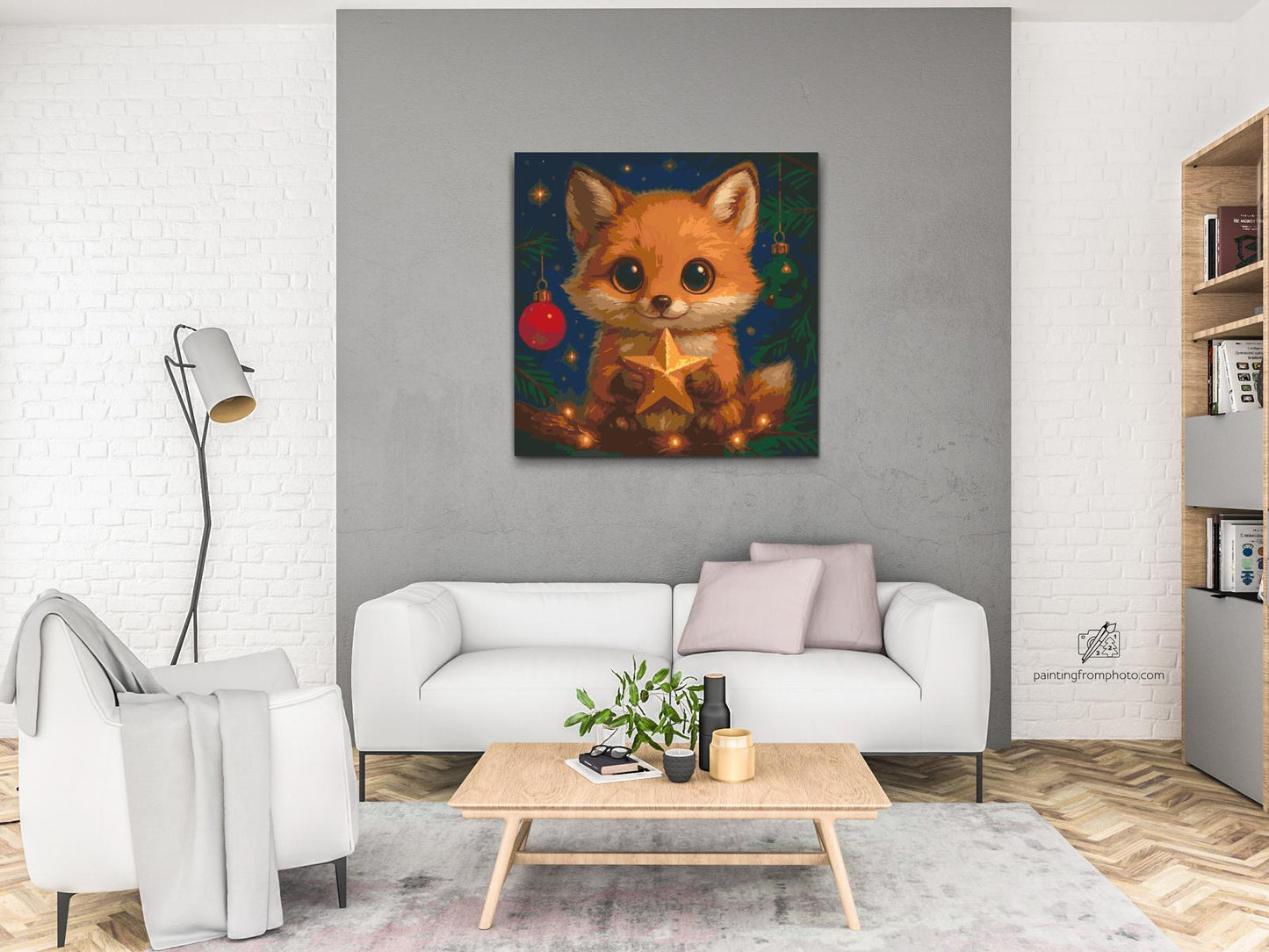 Paint by number - Christmas Fox