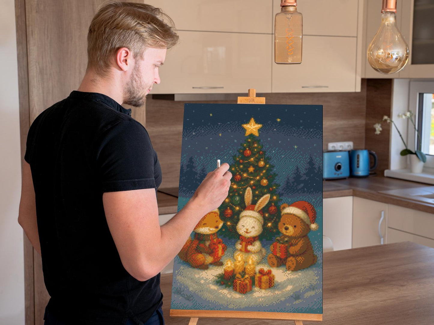 Diamond Paint - Dyr til jul