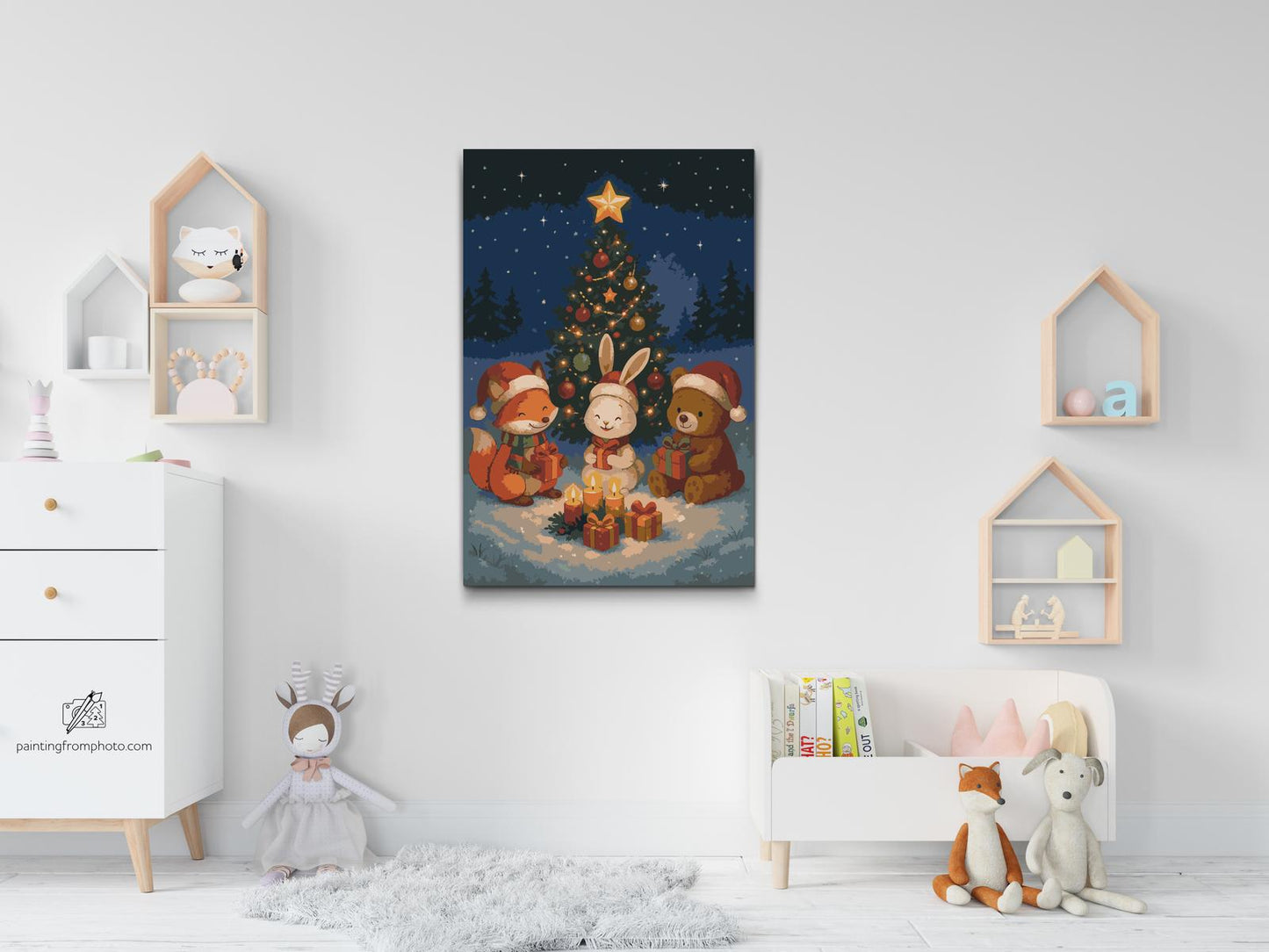 Paint by number - Dyr til jul