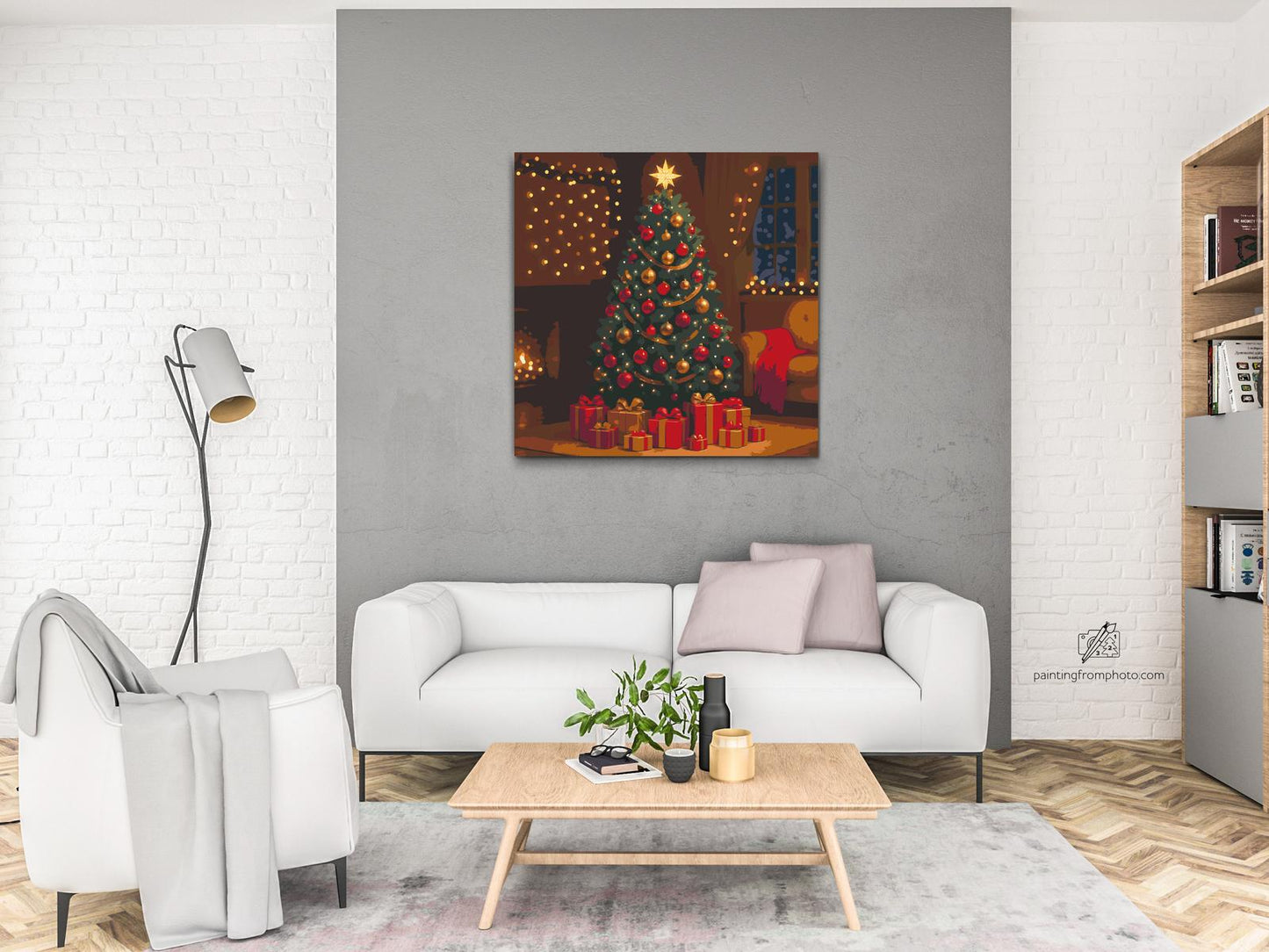 Paint by number - Juletræ med gaver