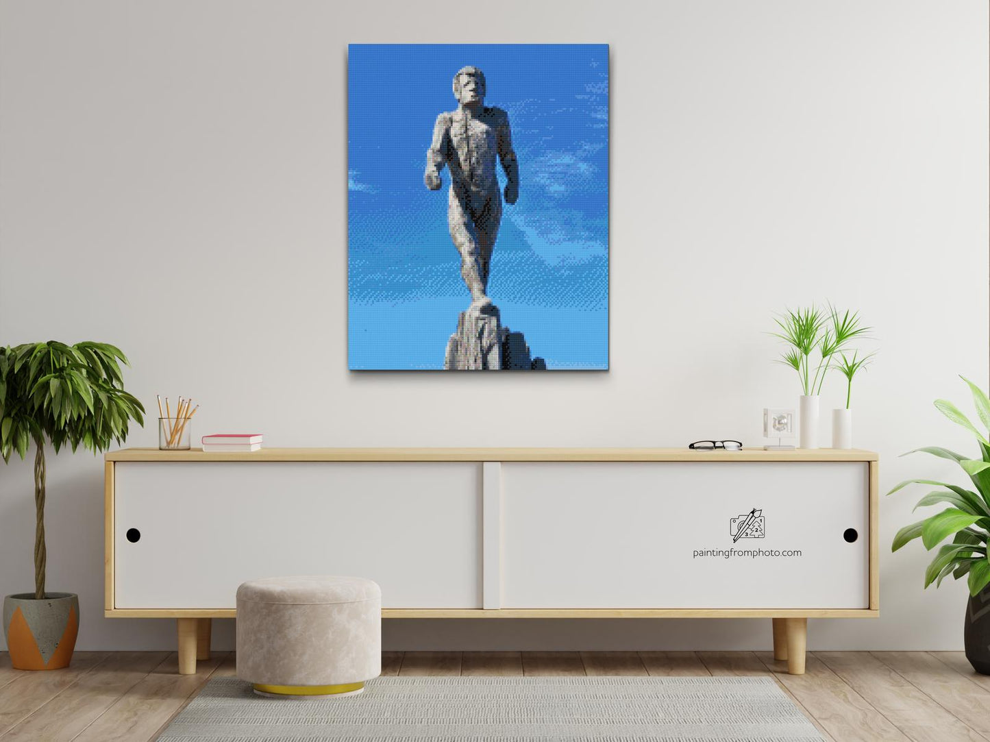Diamond Paint - Statue af Ismanden, Zugspitze – Tyskland