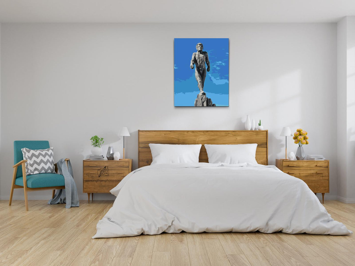 Paint by number - Statue af Ismanden, Zugspitze – Tyskland