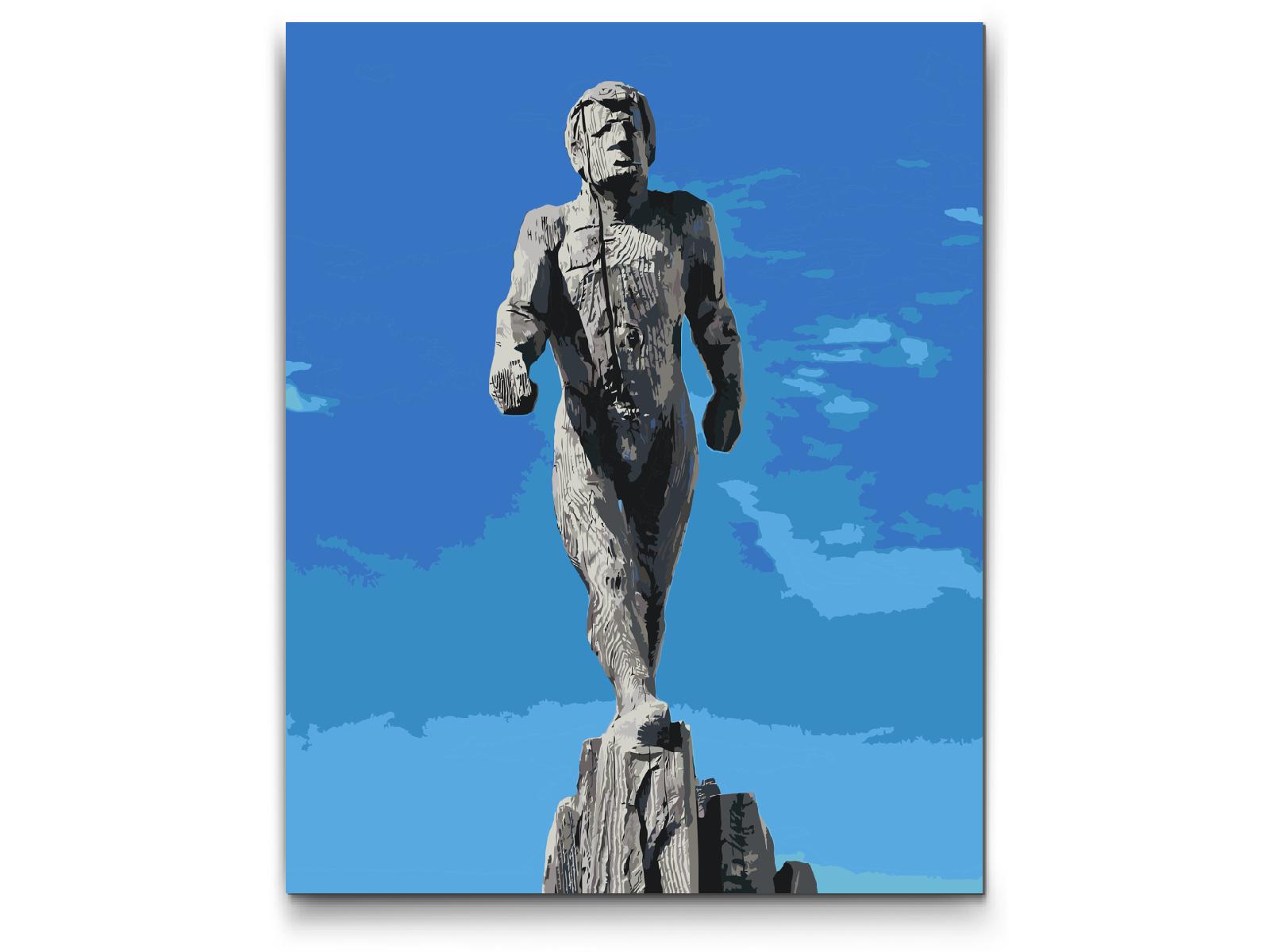 Paint by number - Statue af Ismanden, Zugspitze – Tyskland