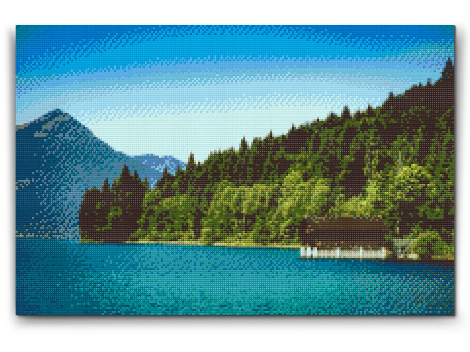 Diamond Paint - Lille Hus ved Walchensee – Tyskland