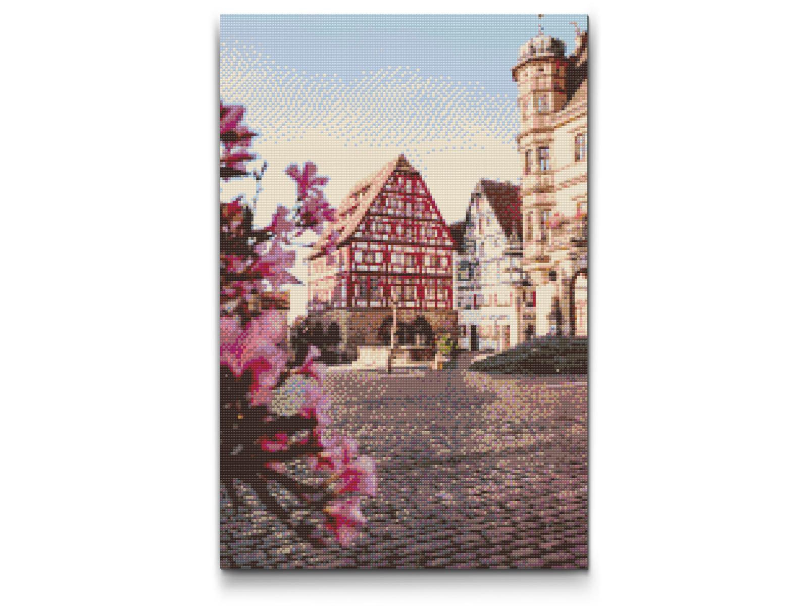 Diamond Paint - Forår i Rothenburg – Tyskland