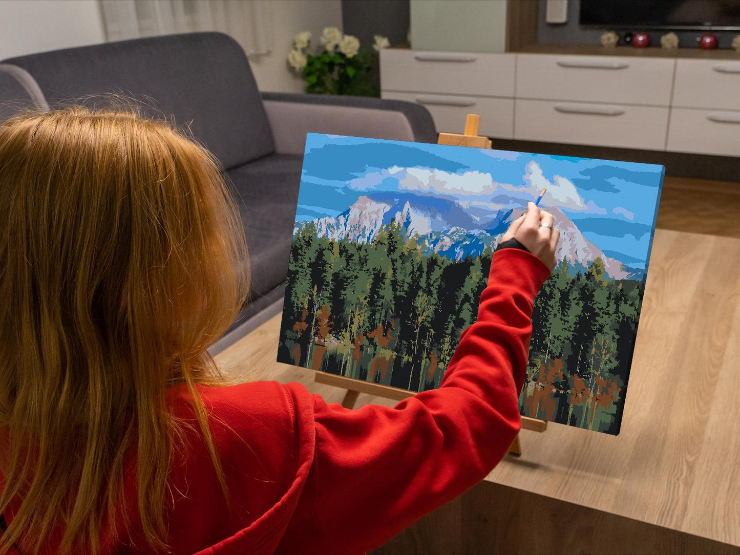 Paint by number - Udsigt i Berchtesgaden – Tyskland