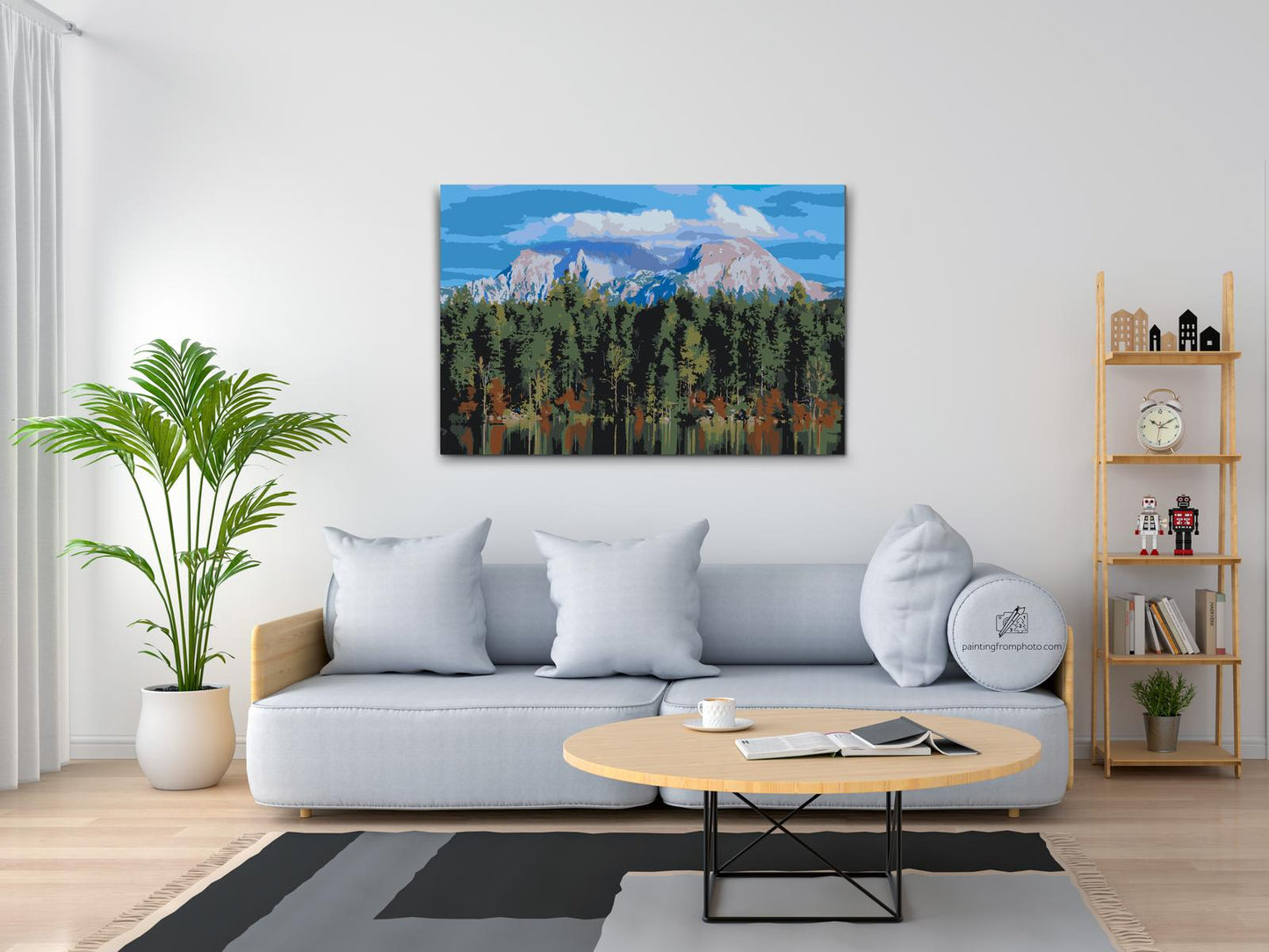 Paint by number - Udsigt i Berchtesgaden – Tyskland